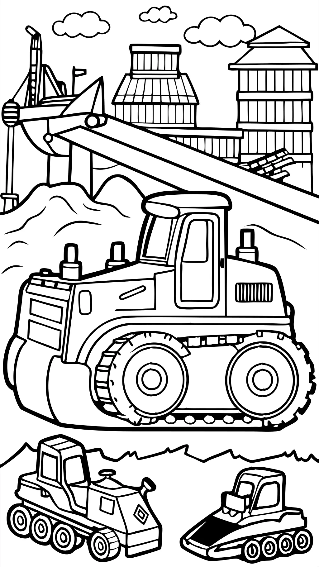 coloriages de bulldozer